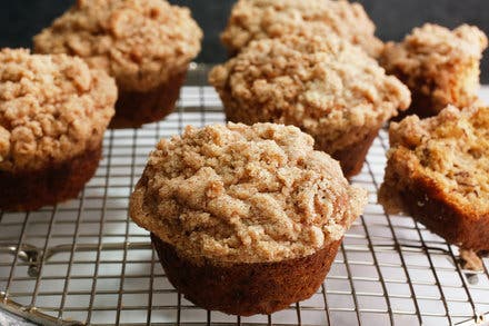 King Arthur Flour's Banana Crumb Muffins