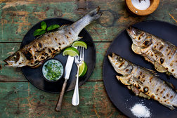 Image for Grilled Whole Fish With Lemongrass, Chiles and Coconut