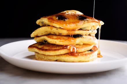 Cornmeal-Blueberry Pancakes