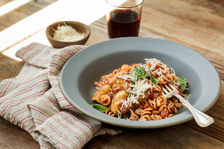 Image for Pasta With Eggplant and Zucchini