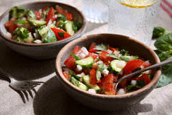 Image for Cucumber and Tomato Salad With Cilantro and Mint