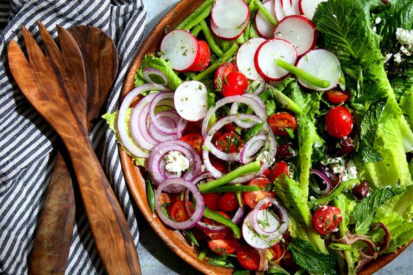 Greek Salad With Goat Cheese