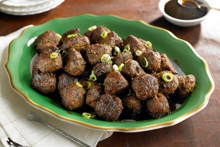 Image for Scallion Meatballs With Soy-Ginger Glaze