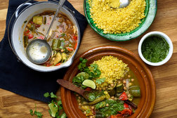 Image for Summer Vegetable Couscous With Spicy Pesto