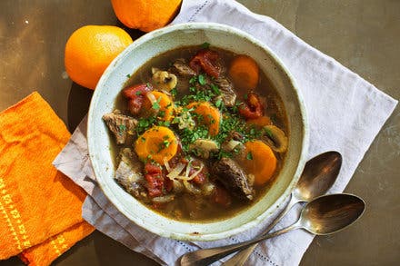 Provençal White Wine Beef Daube