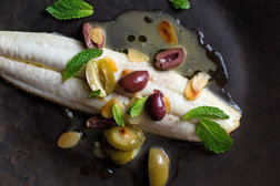 Image for Mackerel With Olives, Almonds and Mint