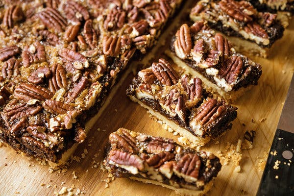 Spiced Pecan Date Shortbread Bars