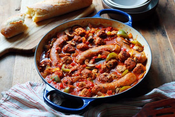 Meatball and Sausage Casserole