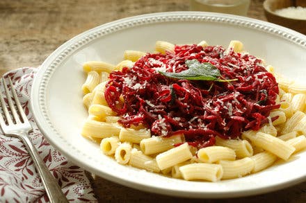 Sautéed Beets With Pasta, Sage and Brown Butter