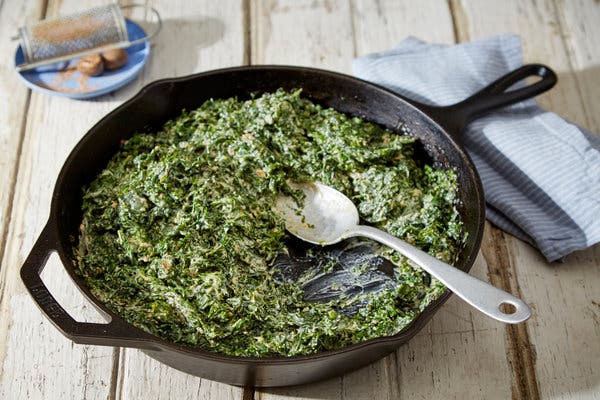 Creamed Braising Greens