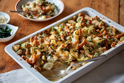 Image for Hearty Whole-Wheat Pasta With Brussels Sprouts, Cheese and Potato