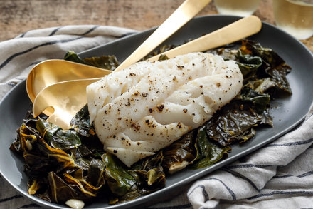 Image for Steamed Fish on Kale