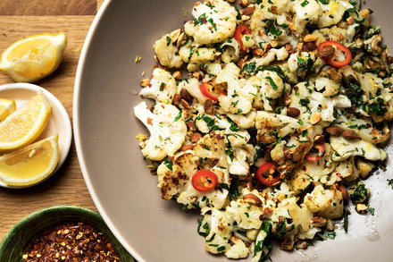 Image for Pan-Roasted Cauliflower With Garlic, Parsley and Rosemary