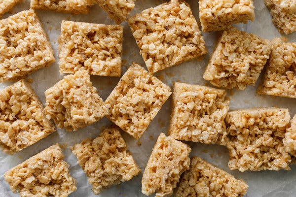 Caramelized Brown Butter Rice Krispies Treats