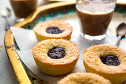 Image for Mini Almond Cakes With Chocolate or Cherry