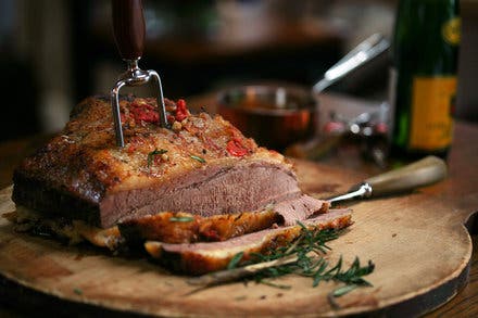 Whole Brisket With Tomato Gravy