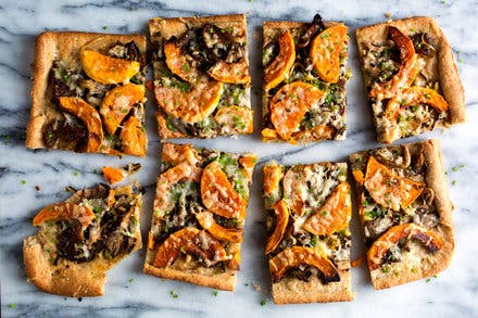 Roasted Mushroom and Butternut Squash Tart