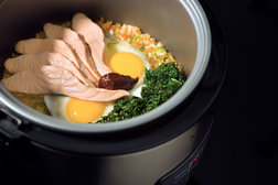 Image for Rice Cooker Bibimbap with Salmon and Spinach