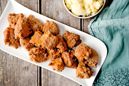 Image for Rice Fritters With Orange Blossom Custard