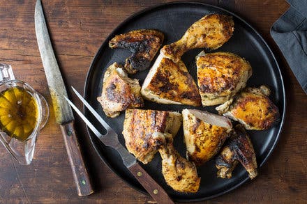 Thrice-Roasted Chicken With Rosemary, Lemon and Pepper