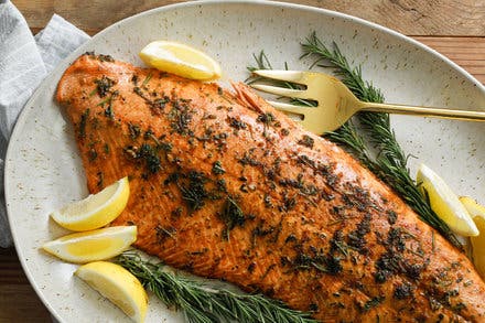 Salmon With Lemon-Herb Marinade