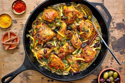 Chicken Tagine With Olives and Preserved Lemons