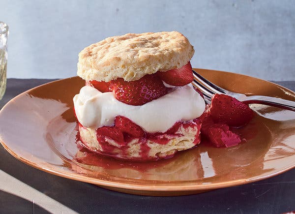 Buttermilk-Biscuit Shortcakes With Strawberries