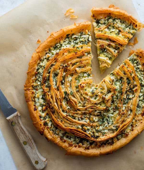 Feta-and-Herb Phyllo Tart