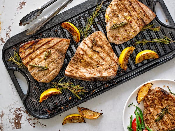 Grilled Marinated Swordfish Steaks