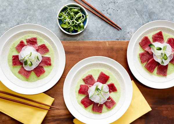 Tuna Sashimi With Hearts of Palm