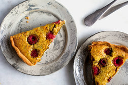 Image for Pistachio and Raspberry Tart