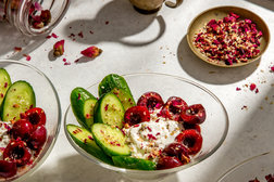 Image for Cucumbers With Labneh and Cherries