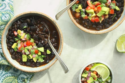 Pressure Cooker Black Bean Soup