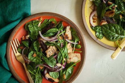 Baby Spinach Salad With Dates and Almonds