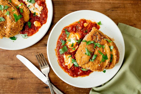 Crunchy Eggplant Parmesan