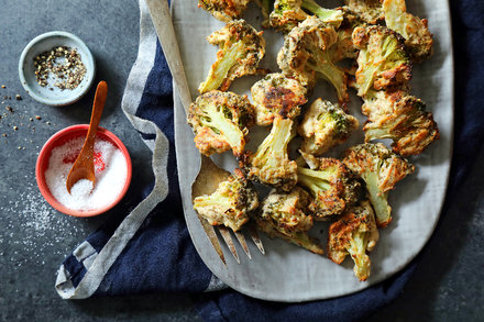 Image for Roasted Broccoli With Almonds and Cardamom (Malai Broccoli)