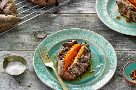 Image for Roasted Sweet Potatoes With Hot Honey Browned Butter