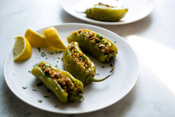 Image for Stuffed Sweet Peppers With Tuna, Bulgur and Herbs