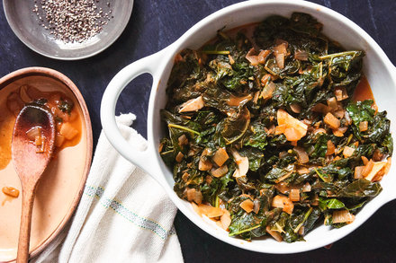 Image for Smoky Braised Kale With Tomato