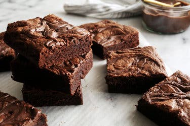 Fudgy Nutella Brownies