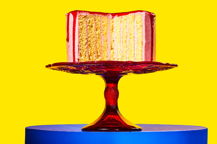 Image for Cranberry-Lemon Stripe Cake