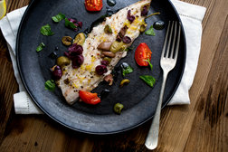 Image for Mackerel With Lemon Olive Oil and Tomatoes