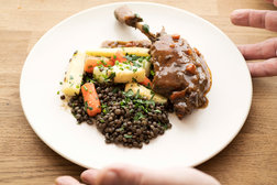Image for Wine-Braised Duck With Lentils and Winter Vegetables