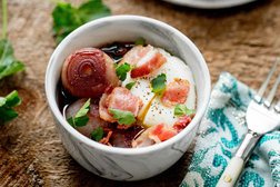 Image for Poached Eggs in Red Wine (Oeufs en Meurette)