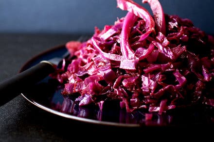 Braised Red Cabbage With Apples