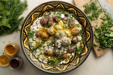 Spiced Lamb Meatballs With Yogurt and Herbs