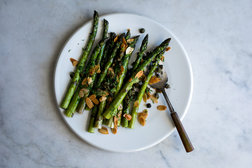 Image for Roasted Asparagus With Buttered Almonds, Capers and Dill