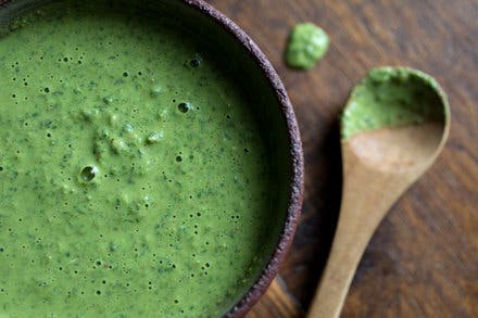 Uchucuta Sauce (Andean Green Herb and Chile Sauce)