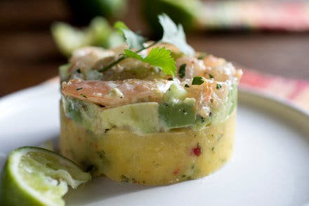 Causa With Shrimp and Avocado