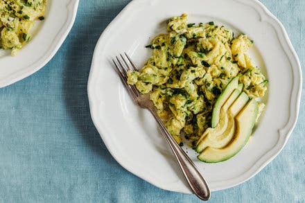 Scrambled Eggs With Zucchini